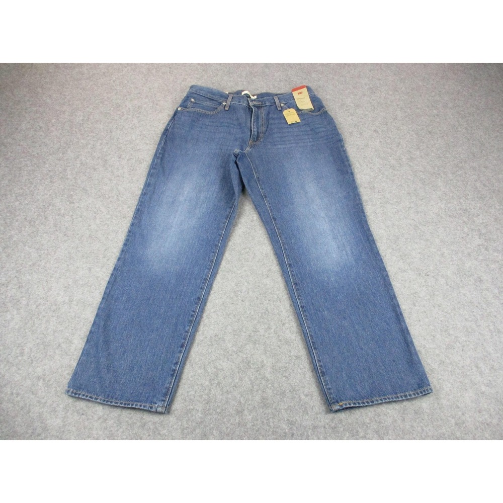 Levis Jeans Womens 33 Blue Wide Leg 94 Baggy Relaxed Fit Medium Wash Denim